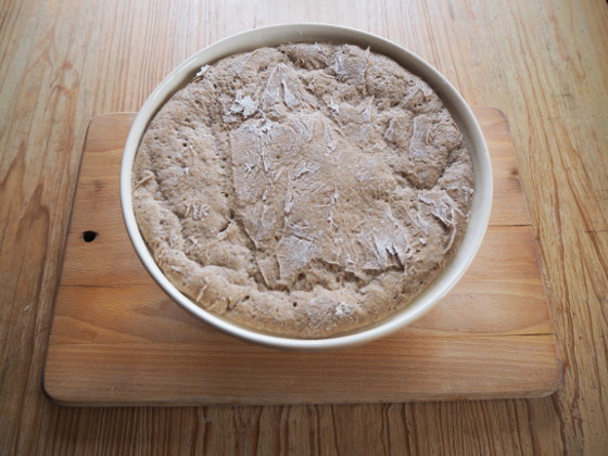 Teig nach dem Aufgehen